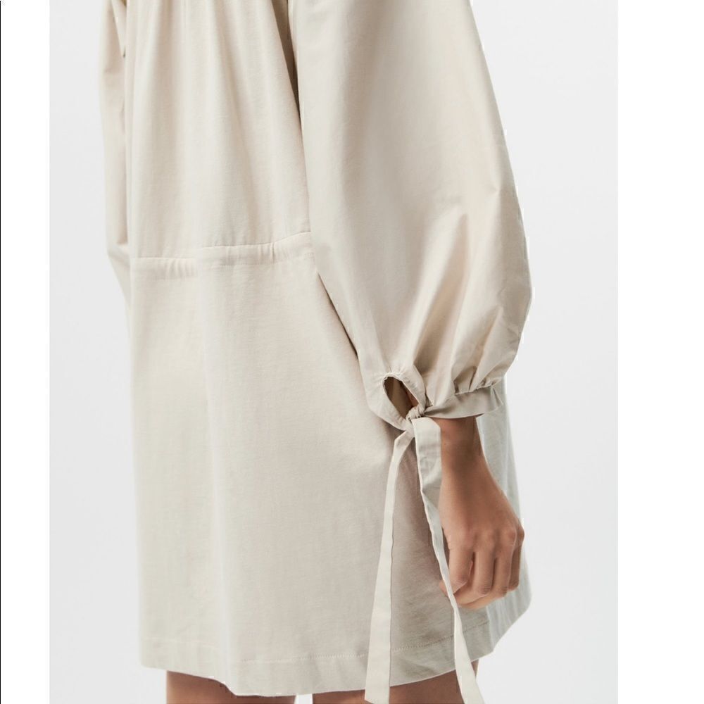 NWT Zara Combined Dress With Buttons - Picture 9 of 10